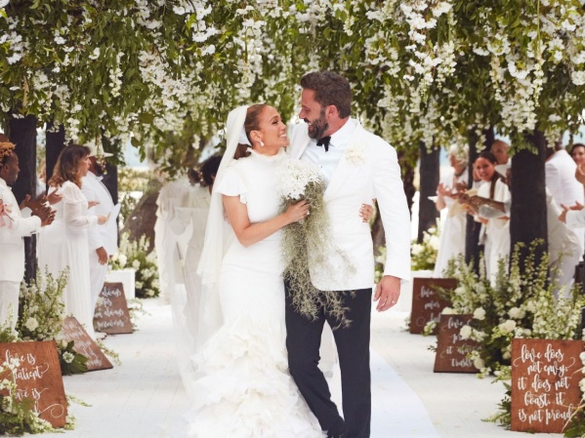 JLO comparte las fotos inéditas de su boda con Ben Affleck