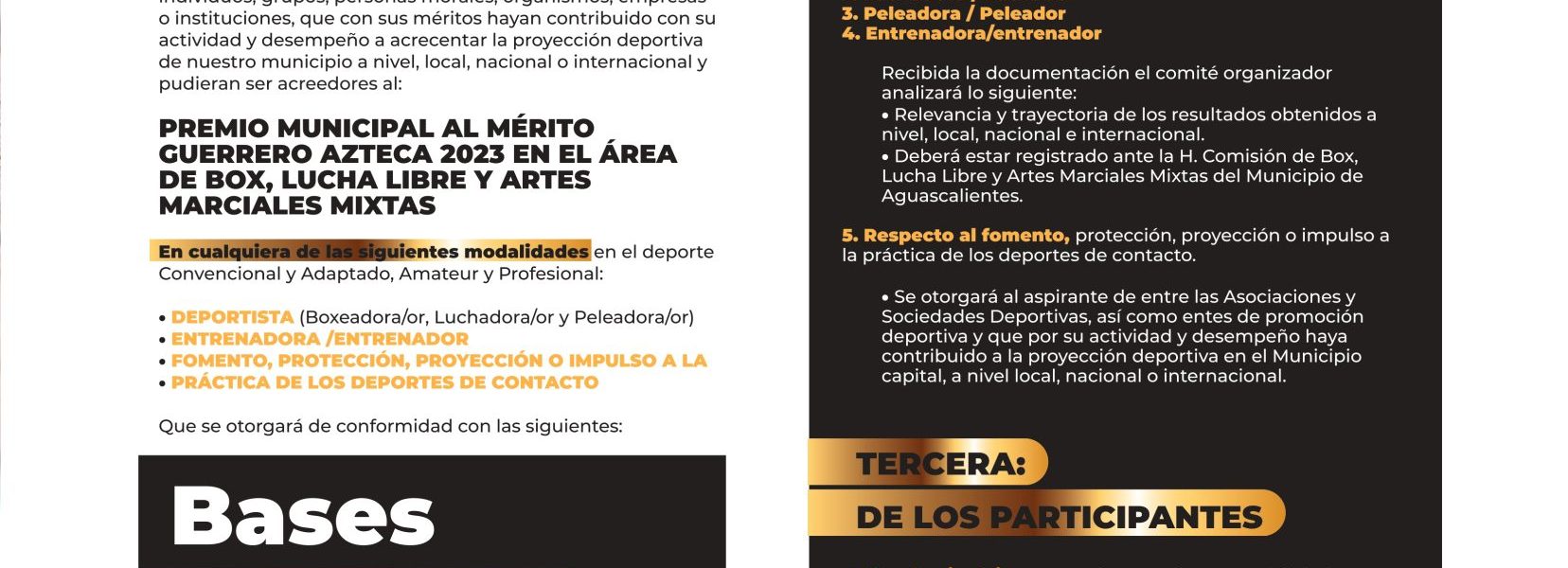 CONVOCA PRESIDENCIA MUNICIPAL A PARTICIPAR POR EL PREMIO AL MÉRITO GUERRERO AZTECA 2023