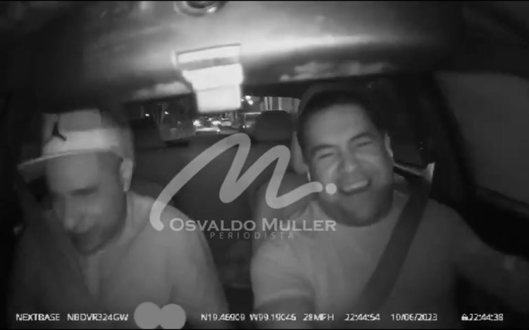 Ladrones son captados en video tras robarse un auto
