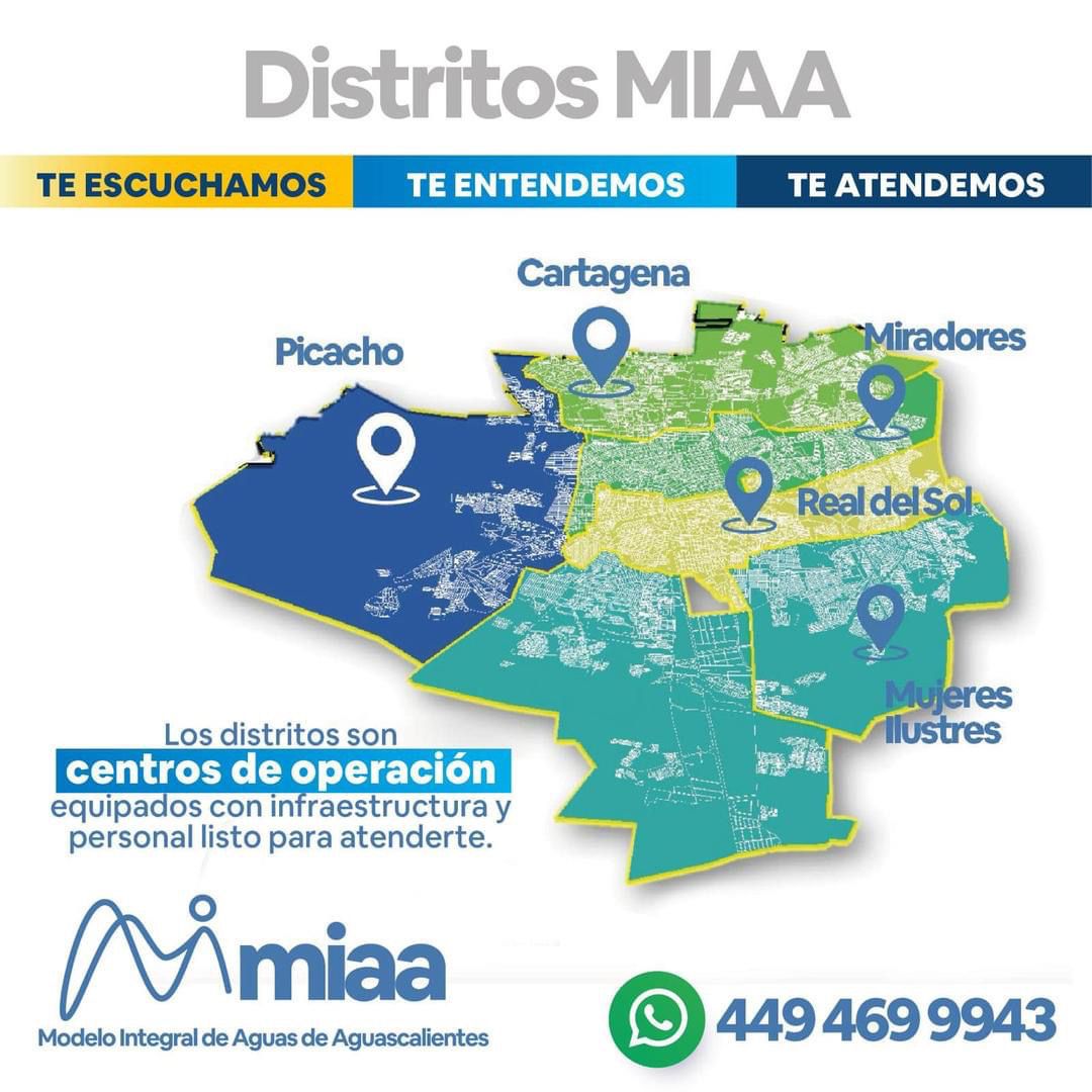 MIAA Amplía su Cobertura con 5 Distritos para Servicio Rápido y Eficiente