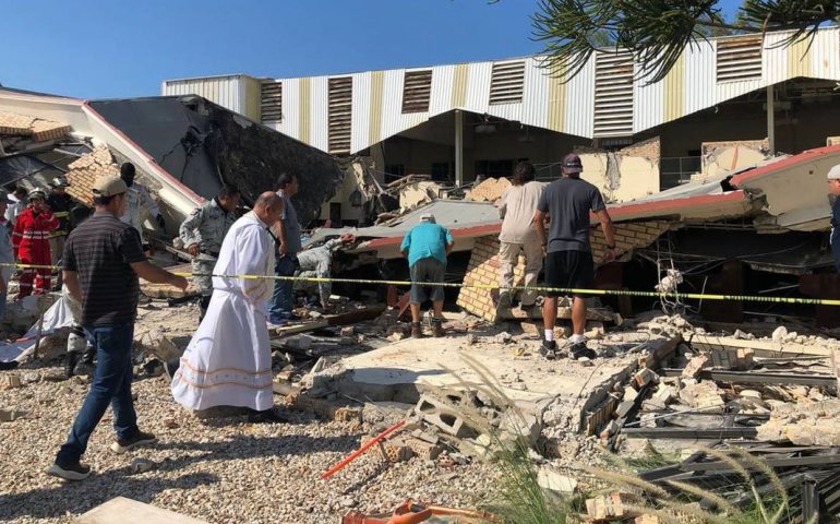 Se derrumba iglesia en Tamaulipas mientras estaba en misa