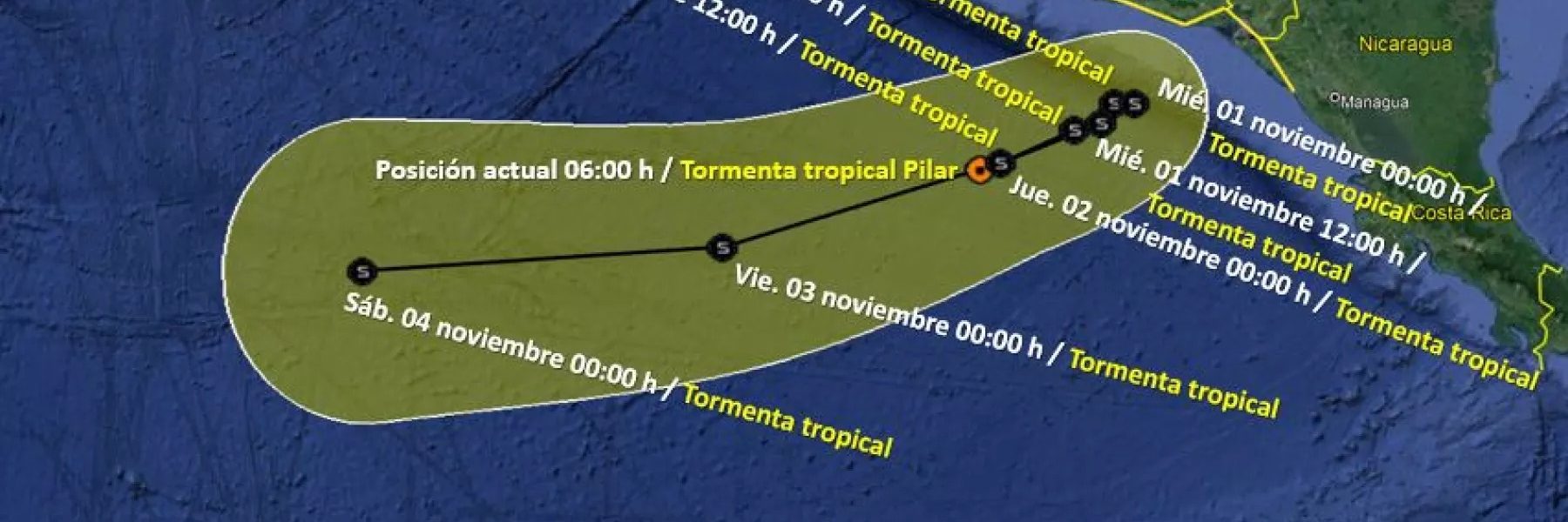 SMN recomienda extremar precauciones debido a la tormenta tropical Pilar