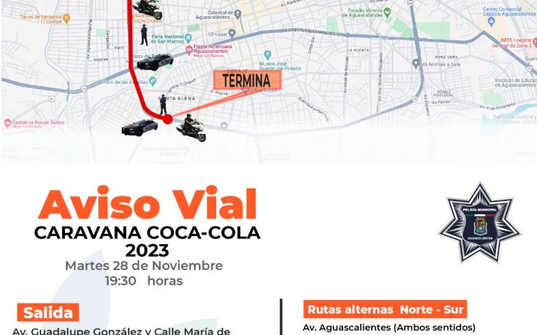 ESTE SERÁ EL RECORRIDO DE LA «CARAVANA COCA COLA 2023»