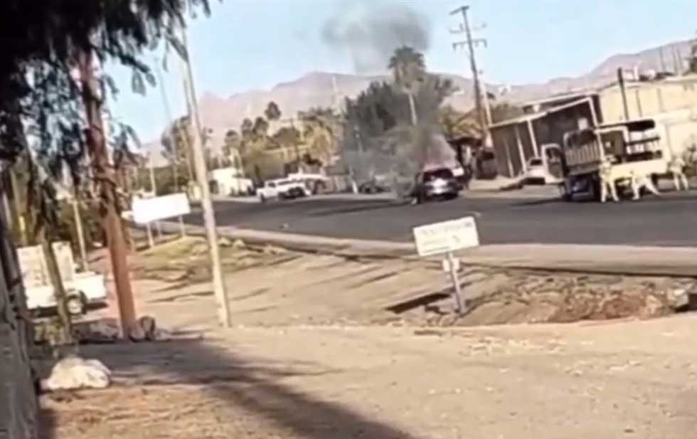 Reportan detonaciones y vehículos incendiados en Sonoyta, Sonora