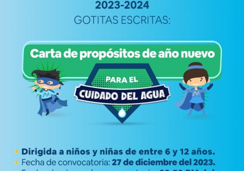 INVITA MIAA A PARTICIPAR EN CONVOCATORIA INFANTIL PARA PROMOVER EL CUIDADO DEL AGUA