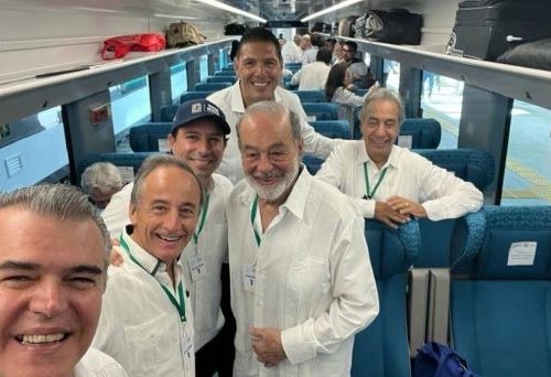 Los empresarios que se subieron a la inauguración del Tren Maya
