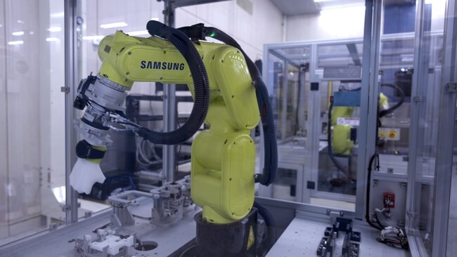 Samsung busca que sus fábricas sean controladas en su totalidad por robots