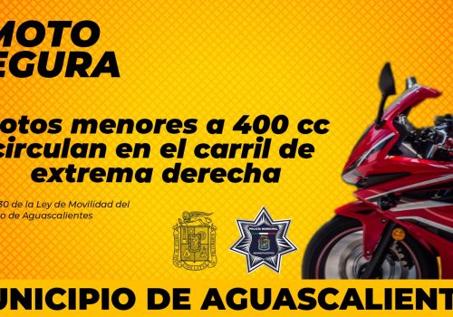 RECUERDA POLICÍA VIAL A MOTOCICLISTAS QUE DEBEN CIRCULAR POR LOS CARRILES DE EXTREMA DERECHA